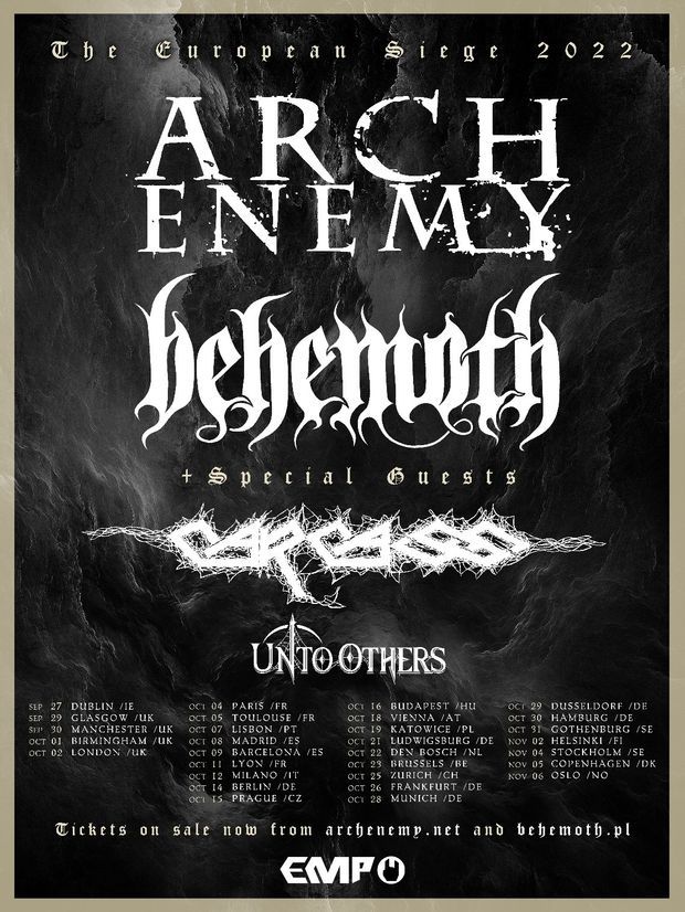 ARCH ENEMY & BEHEMOTH auf "European Siege Tour" ARCH ENEMY & BEHEMOTH auf "European Siege Tour"