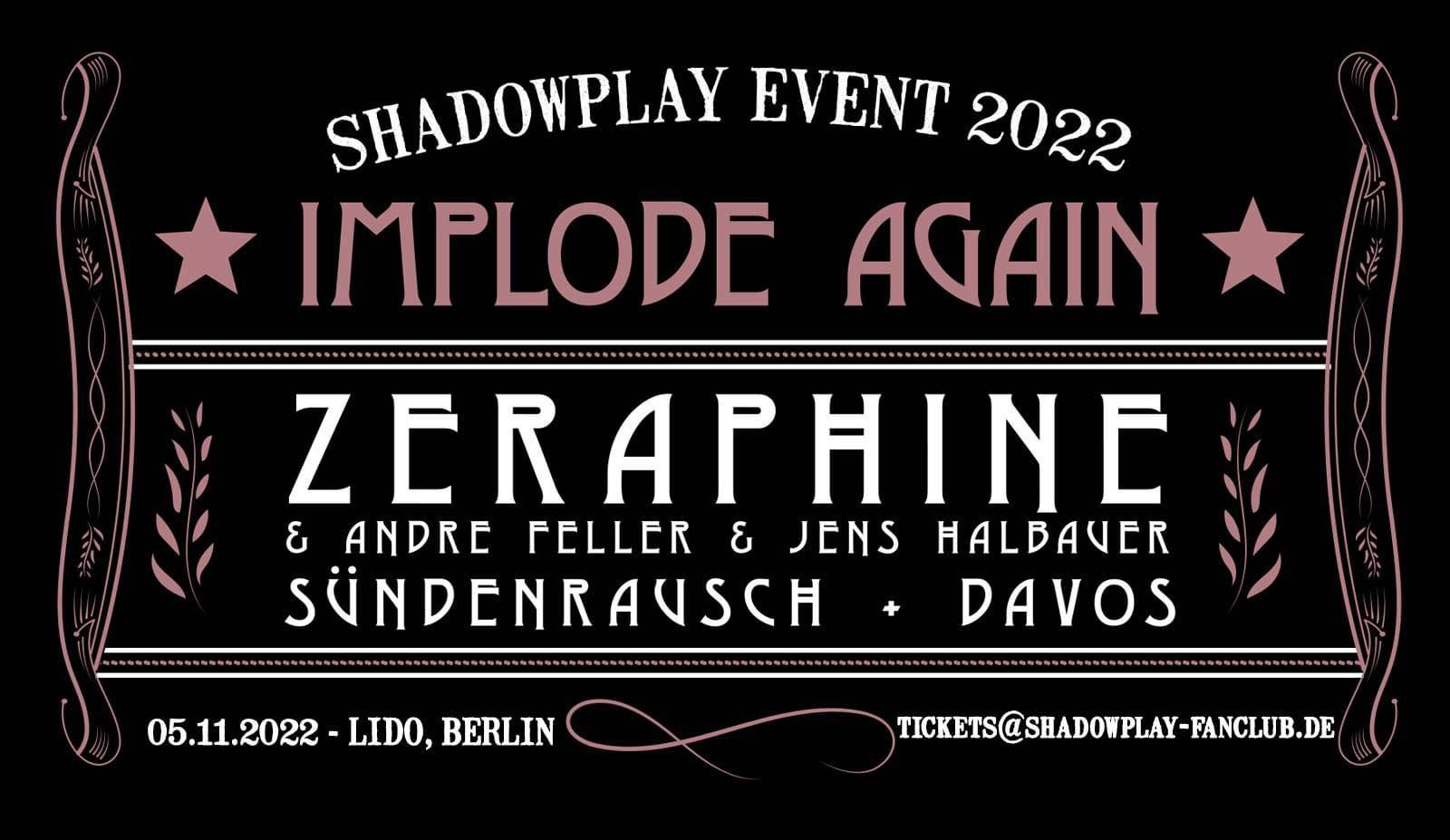 Shadowplay Fan-Event 2022 : Implode Again am 05.Nov 2022