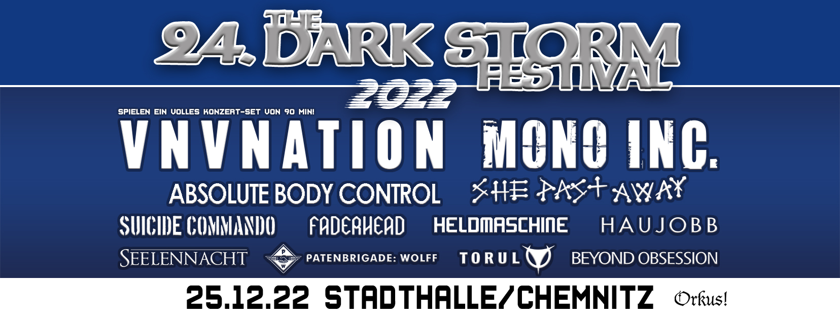 Die besondere Weihnachtsfeier: 24. DARK STORM FESTIVAL 2022 in Chemnitz