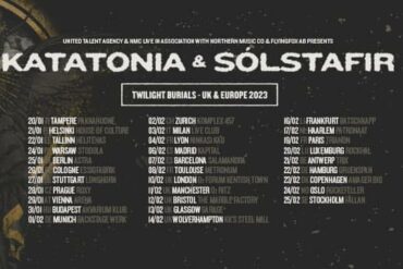 KATATONIA & SÓLSTAFIR zu Jahresbeginn auf "Twilight Burials" Tour