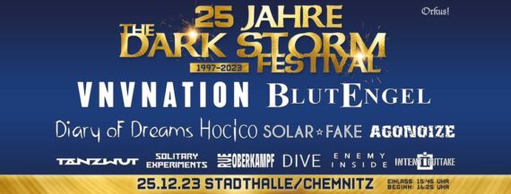 25. DARK STORM Festival in Chemnitz – alle Infos zum Jubiläum