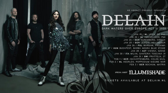 DELAIN - Shooting Stars des Symphonic Metal gehen auf "Dark Waters over Europe - Act II"-Tour
