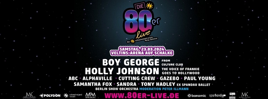 Die 80er live auf Schalke – die größte 80er Party der Welt