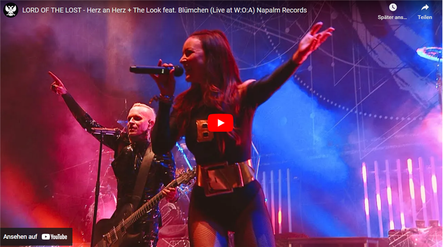 LORD OF THE LOST: Neues Wacken-Live-Video Herz an Herz + The Look ft. Blümchen veröffentlicht