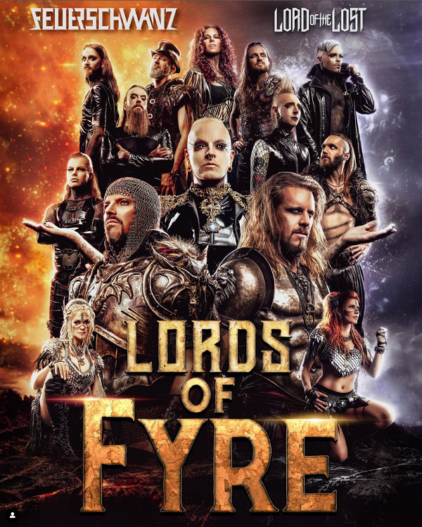 LORDS OF FYRE Tour 2025: Feuerschwanz und Lord of the Lost vereinen ihre Kräfte für eine epische Co-Headline Tour