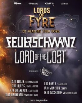 FEUERSCHWANZ und LORD OF THE LOST vereinen ihre Kräfte für "Lords of Fyre"