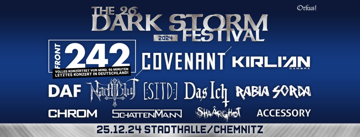 DARK STORM FESTIVAL: Jetzt wird´s konkret - die Running Order ist bekannt!