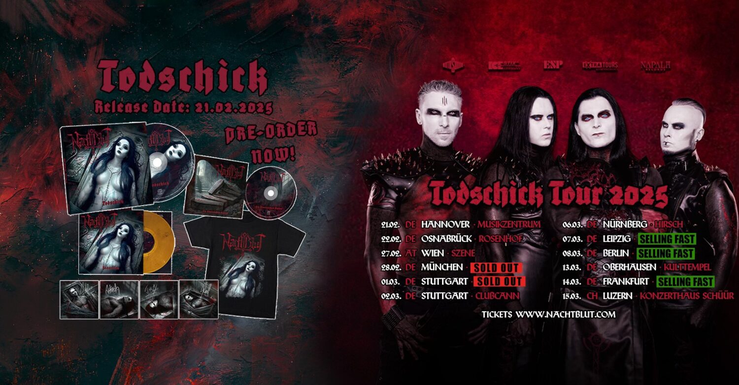 NACHTBLUT kündigen neues Album "Todschick" an und starten im Frühjahr ihre Tour