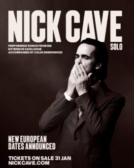 NICK CAVE im Juni für eine einzigartige Solo-Show in der Hamburger Elbphilharmonie