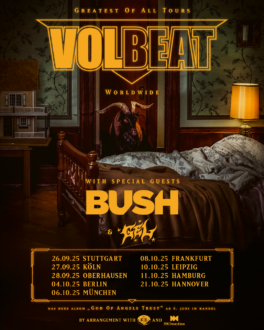 VOLBEAT melden sich mit „God Of Angels Trust“ zurück – neue Single/Video & Mega-Tour 2025!