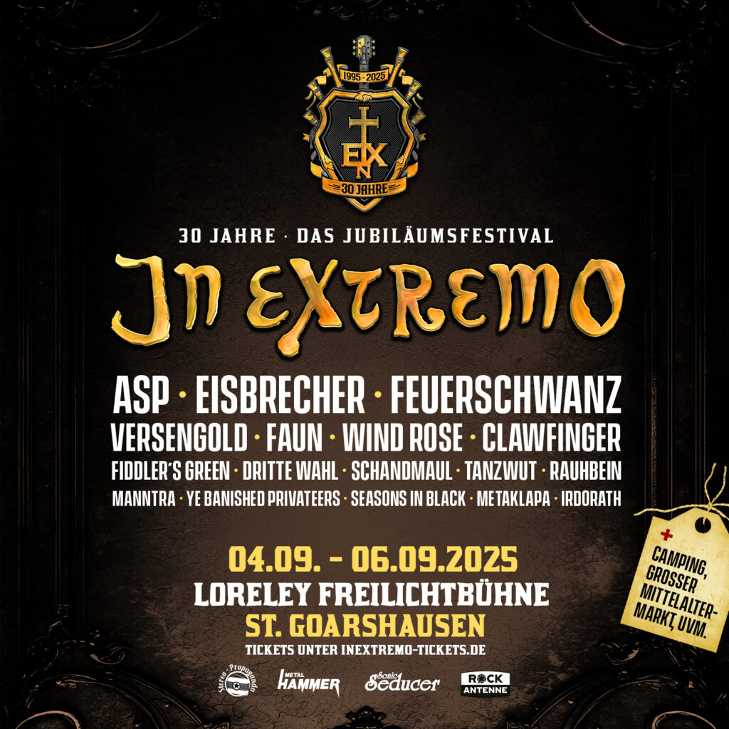  30 Jahre IN EXTREMO – Jubiläumsfestival auf der legendären Loreley: 3 Bildidee 