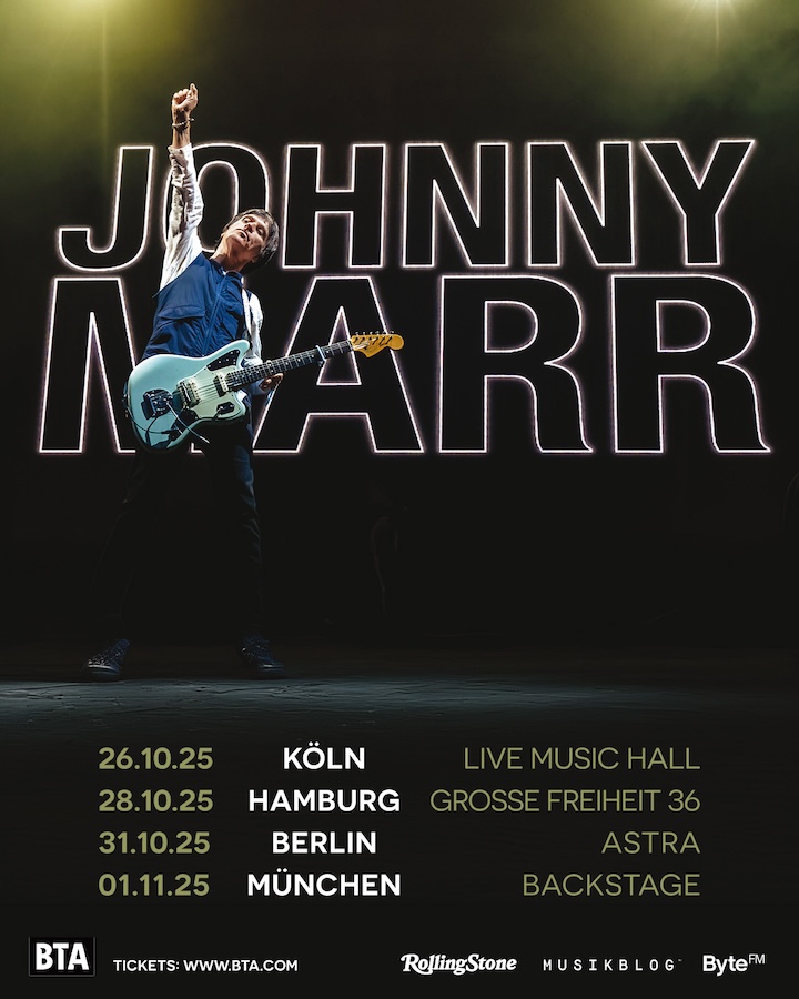 JOHNNY MARR (Ex-THE SMITHS) kommt im Herbst 2025 nach Deutschland