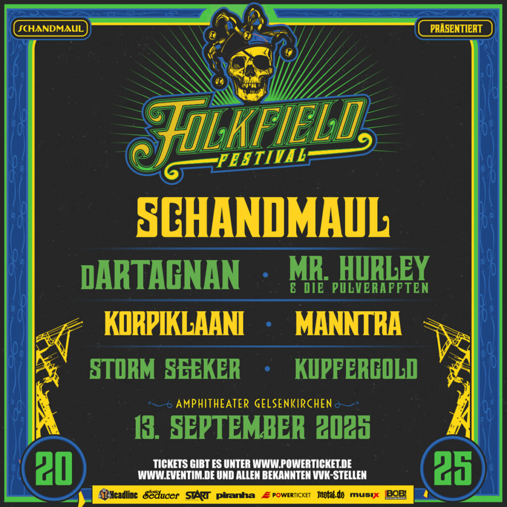 FOLKFIELD FESTIVAL 2025: Ein Fest für alle Folk- und Mittelalter-Rock-Fans im Amphitheater Gelsenkirchen