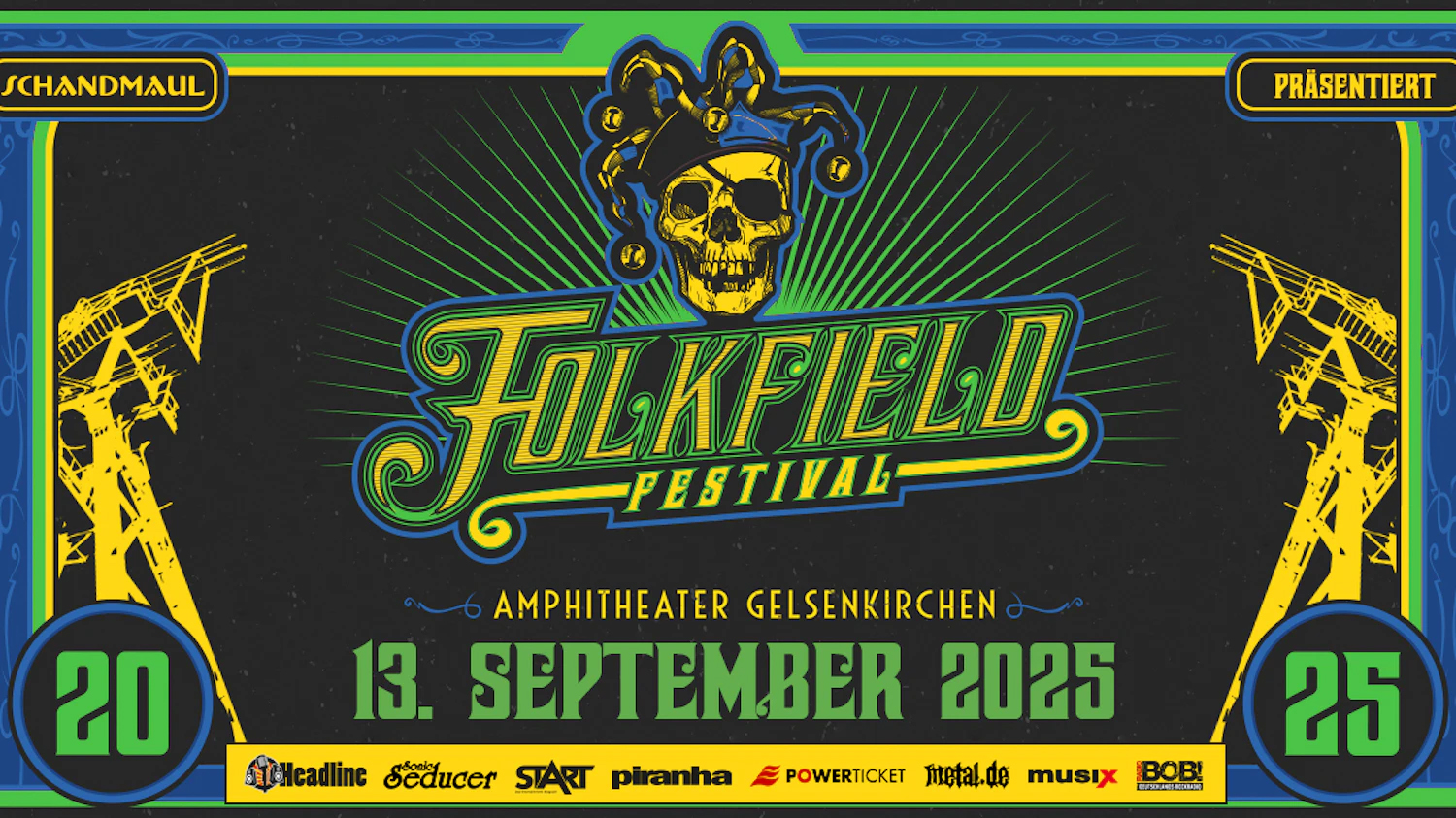FOLKFIELD FESTIVAL 2025: Ein Fest für alle Folk- und Mittelalter-Rock-Fans im Amphitheater Gelsenkirchen FOLKFIELD FESTIVAL 2025: Ein Fest für alle Folk- und Mittelalter-Rock-Fans im Amphitheater Gelsenkirchen