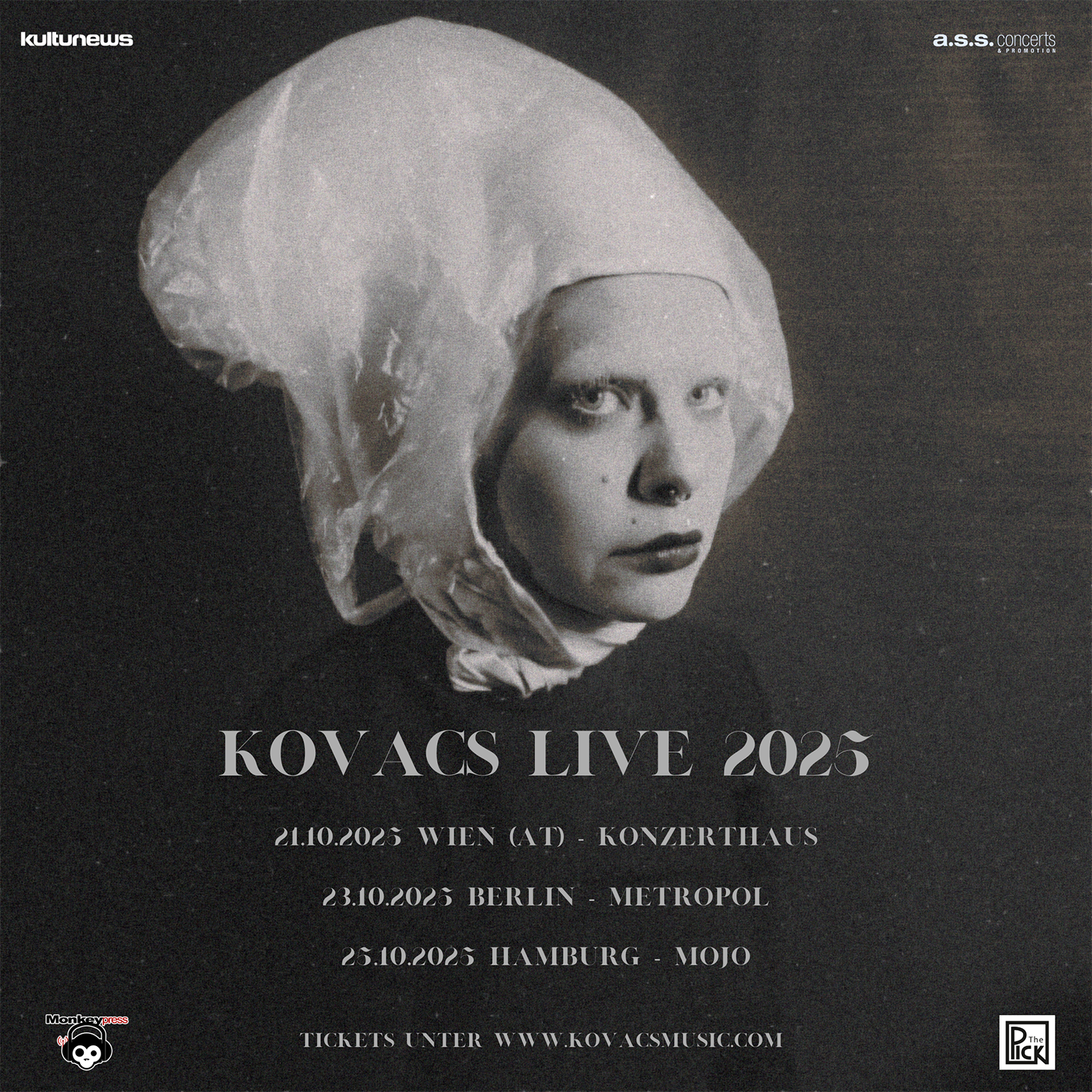 Monkeypress präsentiert: Sharon Kovacs – Live 2025 Monkeypress präsentiert: Sharon Kovacs – Live 2025