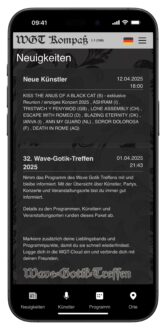Wave-Gotik-Treffen jetzt mit offizieller Festival-App: Der WGT-Kompaß ist da