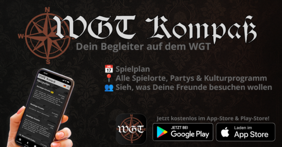 Wave-Gotik-Treffen jetzt mit offizieller Festival-App: Der WGT-Kompaß ist da