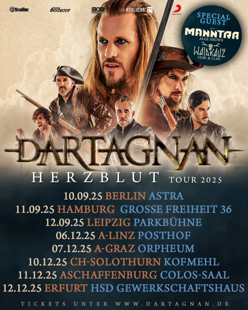 Mit „Herzblut“ auf großer Tour – DARTAGNAN zünden das nächste Folkrock-Feuerwerk!