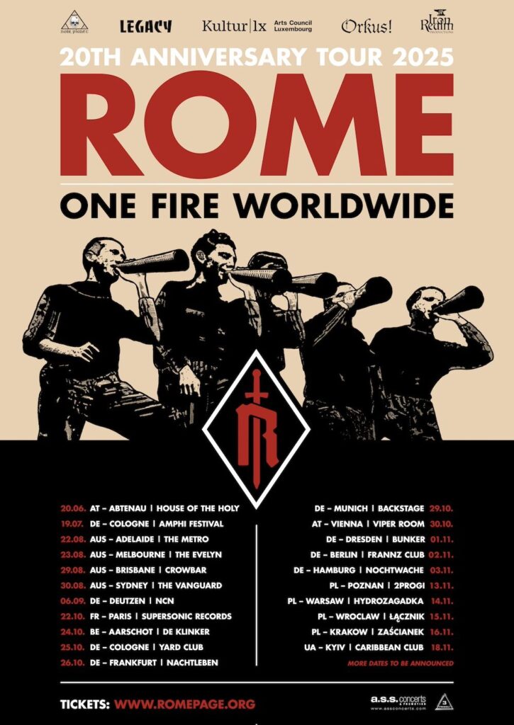 ROME lassen „Flowers From Exile“ neu erblühen – Jubiläumstour zum 20-jährigen Bestehen angekündigt