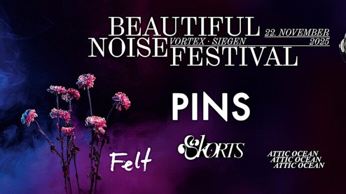 Das Beautiful Noise Festival in Siegen geht in seine zwölfte Runde – mit dabei: PINS, SKORTS, ATTIC OCEAN & FELT