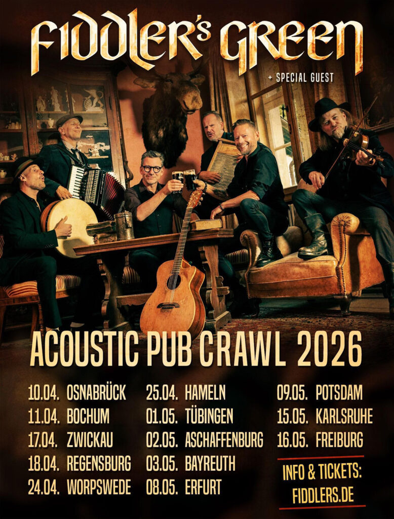 FIDLEERS GREEN feiern Jubiläum – mit Acoustic Pub Crawl 2026 und der großen 35 Years Tour